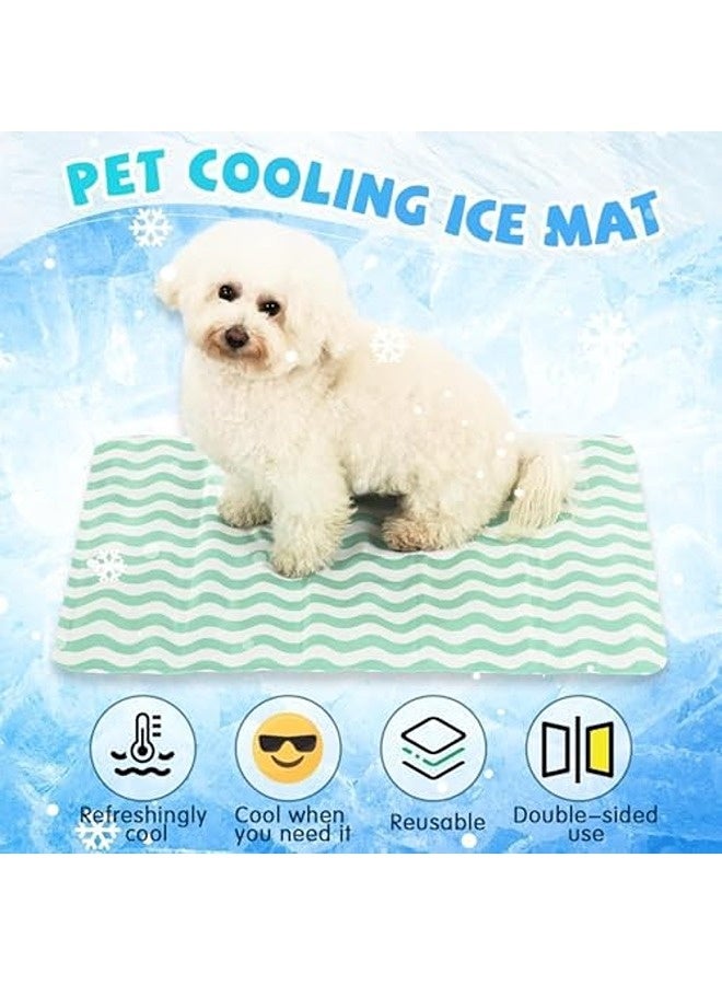 SKY-TOUCH حصيرة كلب ذاتية التبريد | وسادة تبريد صيفية قابلة للغسل ومحمولة | حصيرة نوم غير سامة للحيوانات الأليفة للاستخدام الداخلي والخارجي - للكلاب الصغيرة والمتوسطة والكبيرة - Image 2