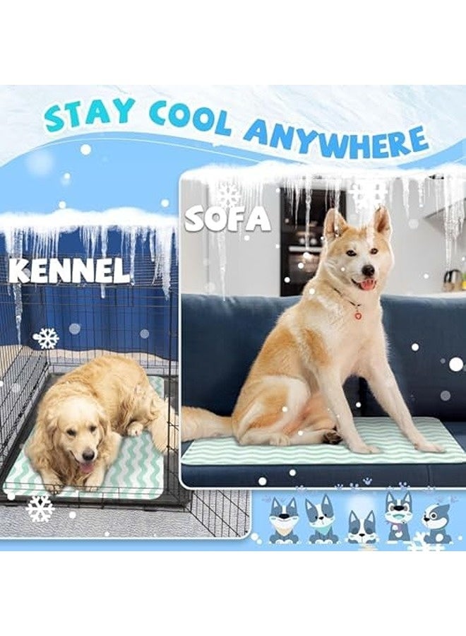 SKY-TOUCH حصيرة كلب ذاتية التبريد | وسادة تبريد صيفية قابلة للغسل ومحمولة | حصيرة نوم غير سامة للحيوانات الأليفة للاستخدام الداخلي والخارجي - للكلاب الصغيرة والمتوسطة والكبيرة - Image 4