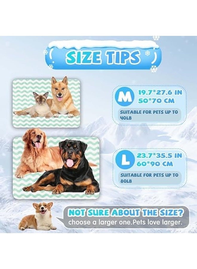 SKY-TOUCH حصيرة كلب ذاتية التبريد | وسادة تبريد صيفية قابلة للغسل ومحمولة | حصيرة نوم غير سامة للحيوانات الأليفة للاستخدام الداخلي والخارجي - للكلاب الصغيرة والمتوسطة والكبيرة - Image 5