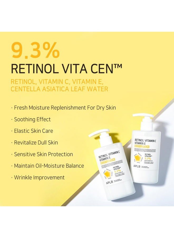 APLB Retinol Vitamin C Vitamin E Body Lotion | RETINOL VITA CEN™ 9.3% 10.14 FL.OZ/Korean Skincare, Long lasting hydration, Wrinkle Care, Revitalize for gentle and improve skin texture - Image 3