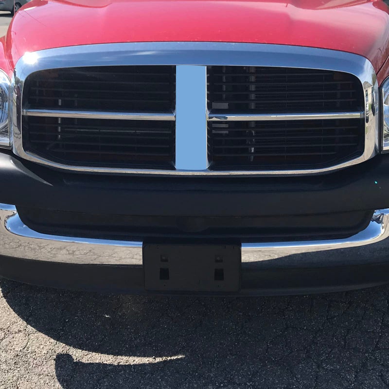 KYYET Front Bumper License Plate Frame Bracket Holder Compatible with 2004-2008 Dodge Ram 1500 2500 3500 W/Fastener Replace #55077158AE - Image 4