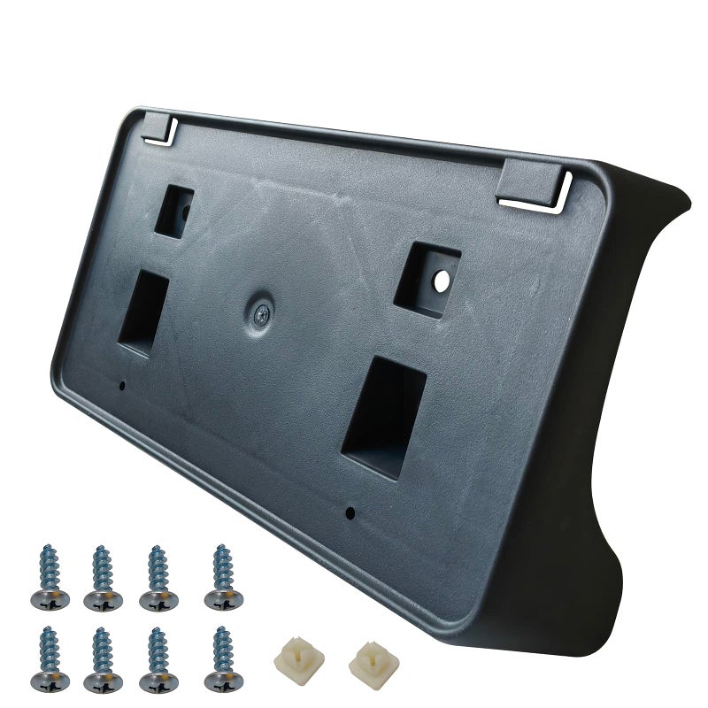 KYYET Front Bumper License Plate Frame Bracket Holder Compatible with 2004-2008 Dodge Ram 1500 2500 3500 W/Fastener Replace #55077158AE - Image 1