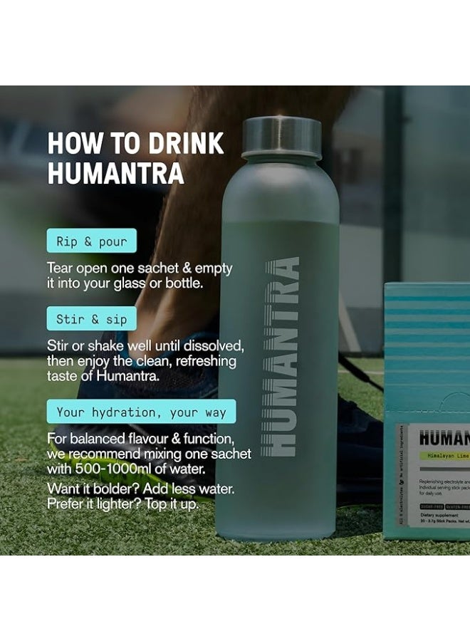 Humantra Himalayan Lime Hydration Packets | Zero Sugar Electrolyte Hydration Multiplier w/Essential Minerals, Boost Immune & Metabolic Functions | Electrolytes Powder Immune Support - Image 2