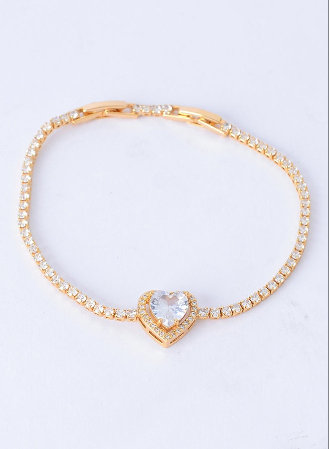 Akher el Ankoud Classic white heart-shaped bracelet - Image 1
