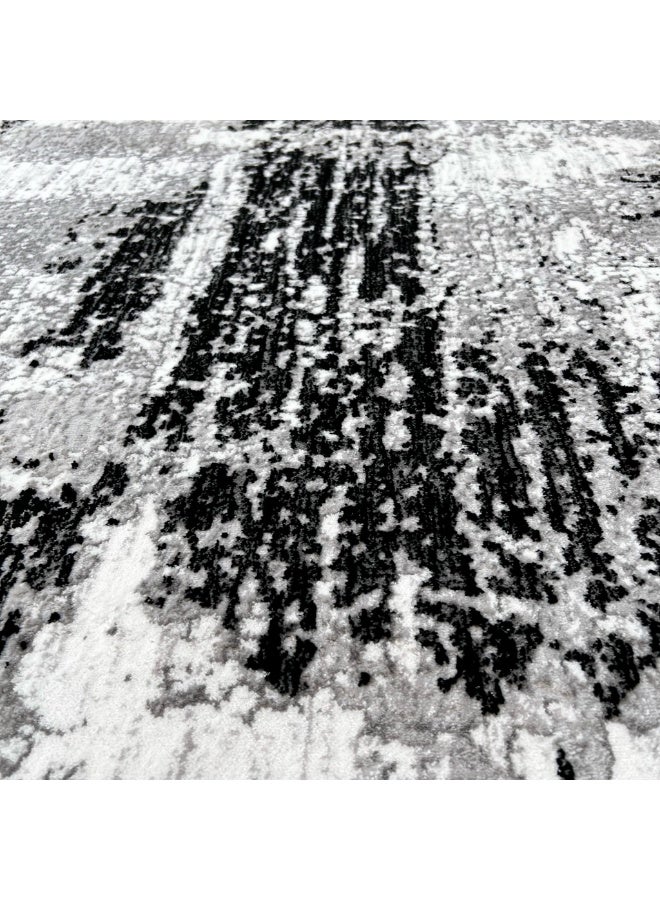 Handpicked Furniture Abstract Grey Rug, Ultra Soft Area Carpets For Bed Room, Living Room, And Dining Room, Antislip Floor Carpets, Easy To Clean, Made In Turkey, Polypropylene, Rectangle - Image 4