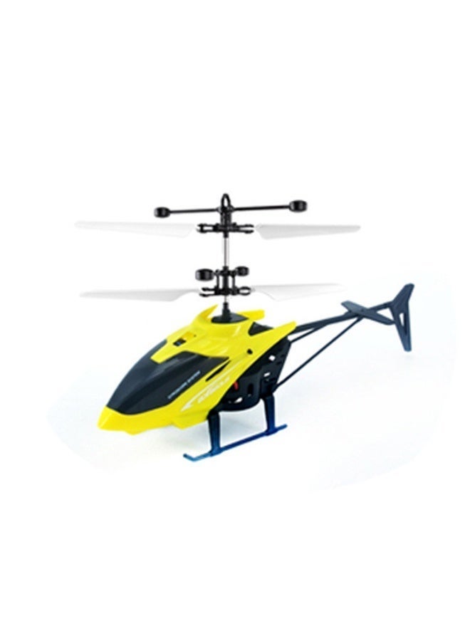 Yellow Mini Sensor Helicopter, Remote Control Helicopter, Indoor Flying Not Afraid of Falling, Toy Blindly Not Stepping on Lightning - Image 1
