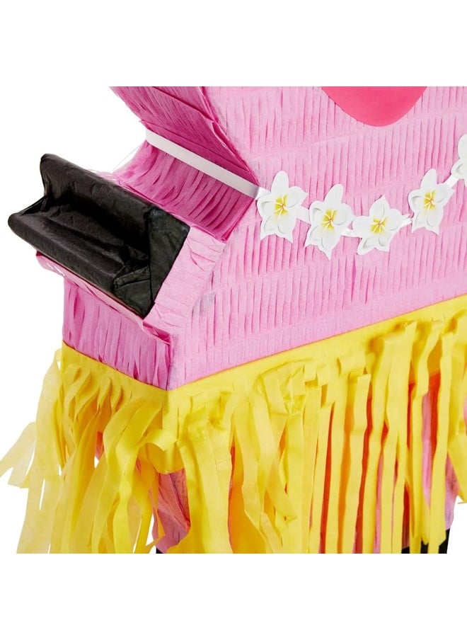 Blue Panda - Pig Pinata for Tropical Birthday Party Decorations and Hawaiian Luau Party Supplies (Small, 16.5x10x3 in) - Image 1