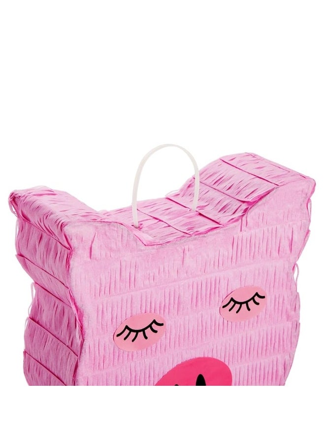 Blue Panda - Pig Pinata for Tropical Birthday Party Decorations and Hawaiian Luau Party Supplies (Small, 16.5x10x3 in) - Image 1