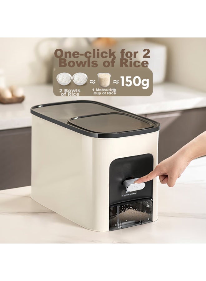 Newair Rice Container, Anti-insect And Moisture-proof, Automatic Rice Dispenser, Food-grade Rice And Grains Storage Box, 20 Jin Capacity - Image 4