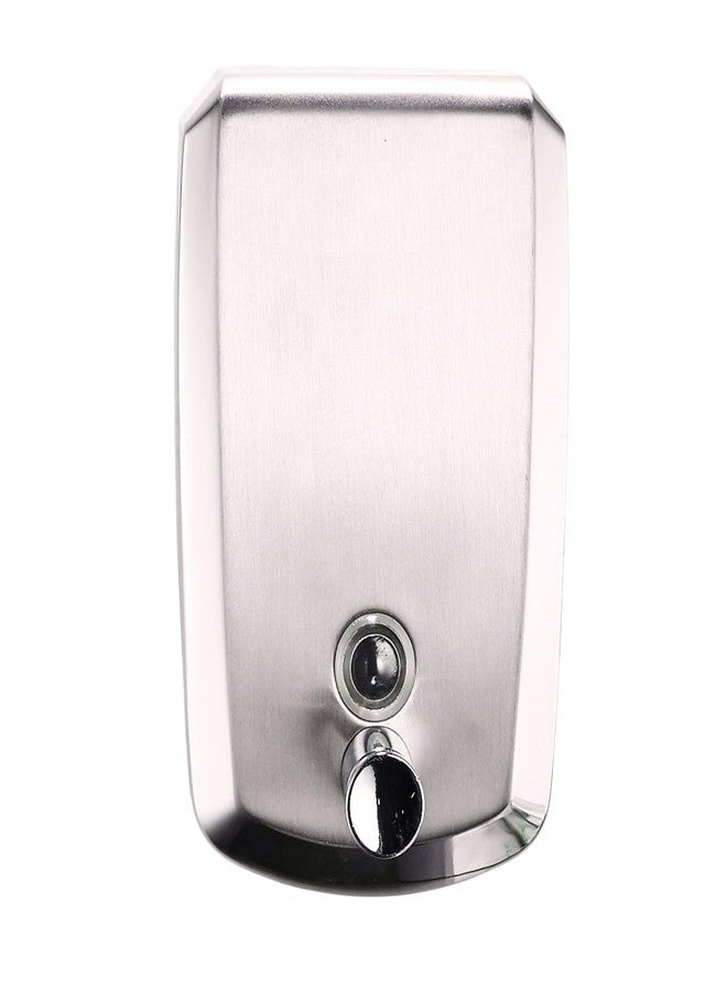 AIMKO 500ml SS-304 Heavy Duty Stainless Steel, Easy Push Button | Elegant Design | Silver |Easy to Refill Soap Dispenser | Wall Hand Wash Dispenser Bottles for Bathroom and Kitchen (1) - Image 1