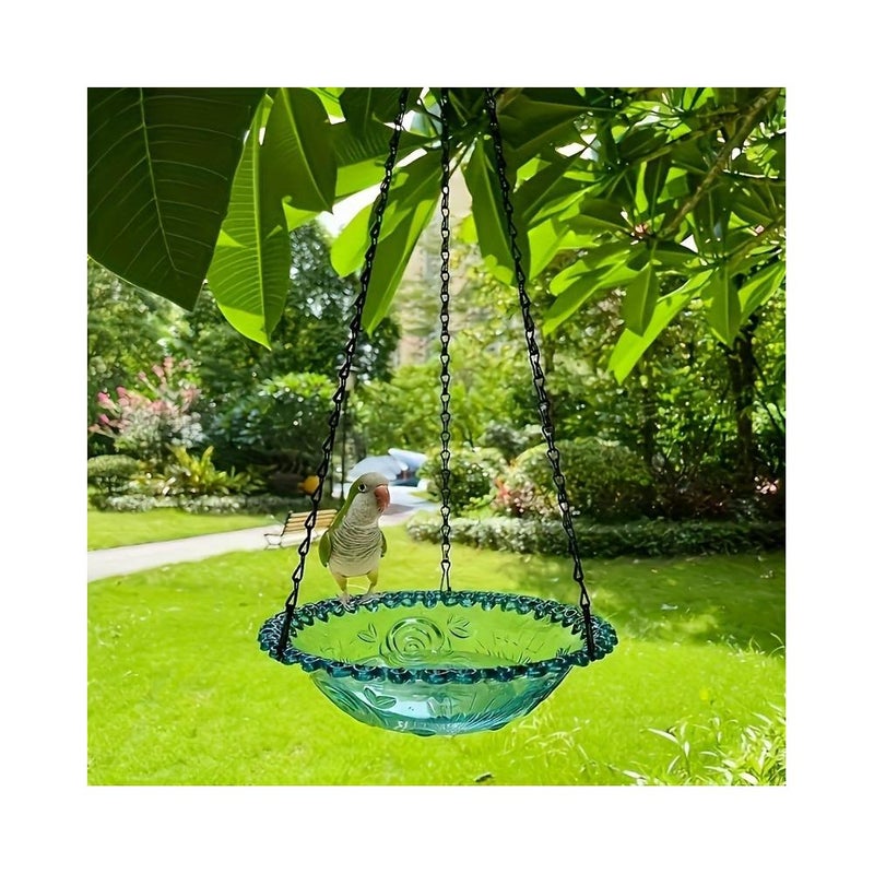 Popular cross-border e-commerce bird feeder, outdoor hanging bird feeder, ornamental bird bath, garden and patio decoration. - Image 5