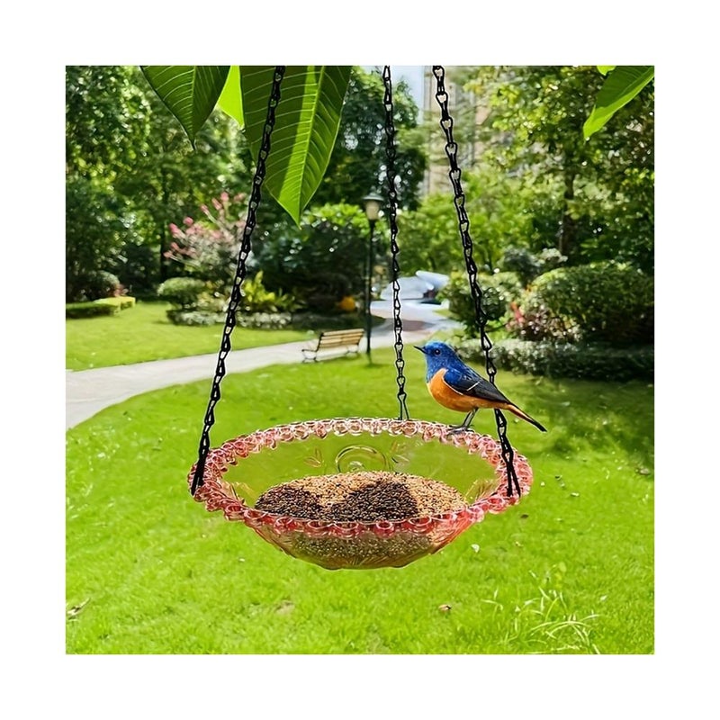 Popular cross-border e-commerce bird feeder, outdoor hanging bird feeder, ornamental bird bath, garden and patio decoration. - Image 4