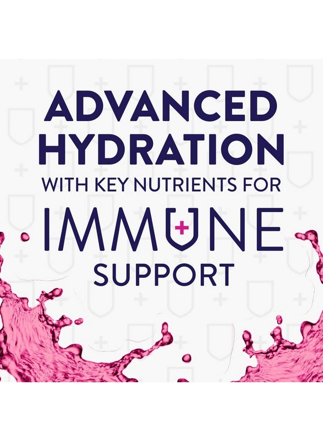 Pedialyte with Immune Support, Electrolytes with Vitamin C and Zinc, Advanced Hydration with PreActiv Prebiotics, Mixed Berry, Electrolyte Drink Powder Packets, 6 Count (Pack of 4) - Image 2