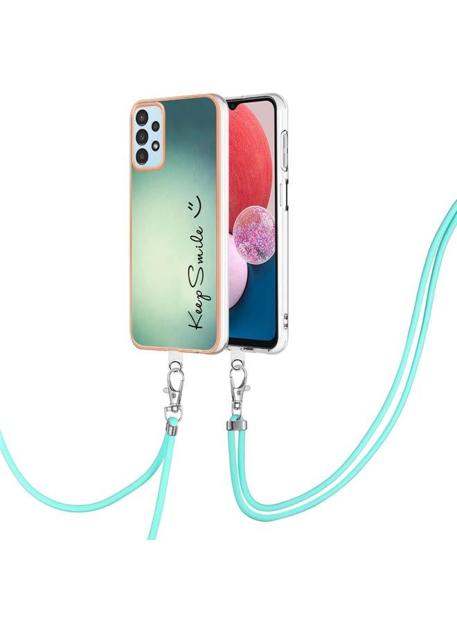 إيروريكس جراب لهاتف Samsung Galaxy A34 5G مطلي بالكهرباء من الجانبين مع حبل تعليق - Image 1