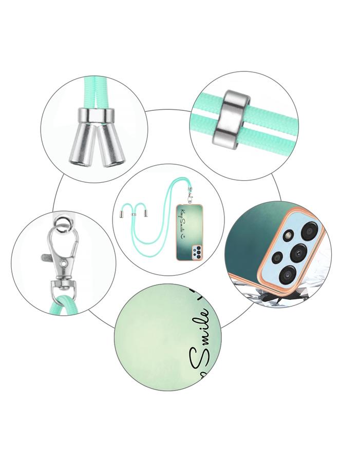 إيروريكس جراب لهاتف Samsung Galaxy A34 5G مطلي بالكهرباء من الجانبين مع حبل تعليق - Image 4