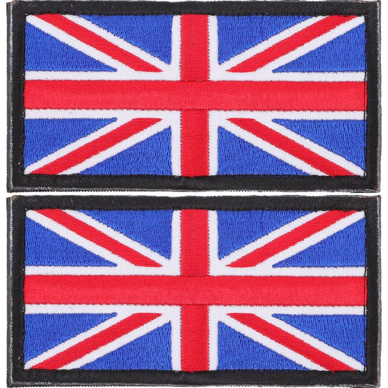 UK Flag Embroidered Iron On Patches For Jackets Backpacks DIY Clothing Decoration - Image 2