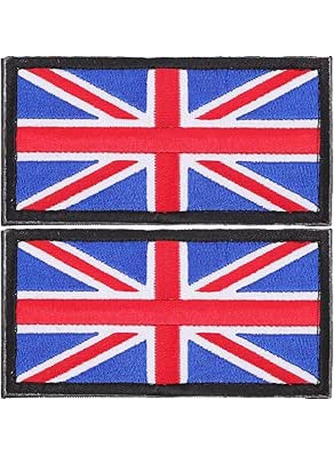 UK Flag Embroidered Iron On Patches For Jackets Backpacks DIY Clothing Decoration - Image 1