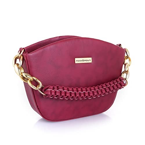 ROSS BROWN Modish Sling Bag for Women/Girls (Maroon) - Image 1