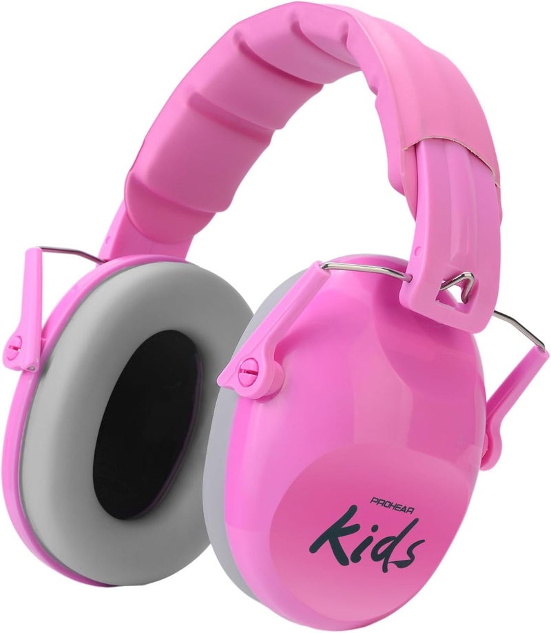 PROHEAR 032 2.0 Noise Cancelling Headphones for Kids - 25dB Noise Reduction - Adjustable Sensory Ear Protection Muffs for Concert, Fireworks, Monster Truck Shows, School - Princess Pink - Image 1