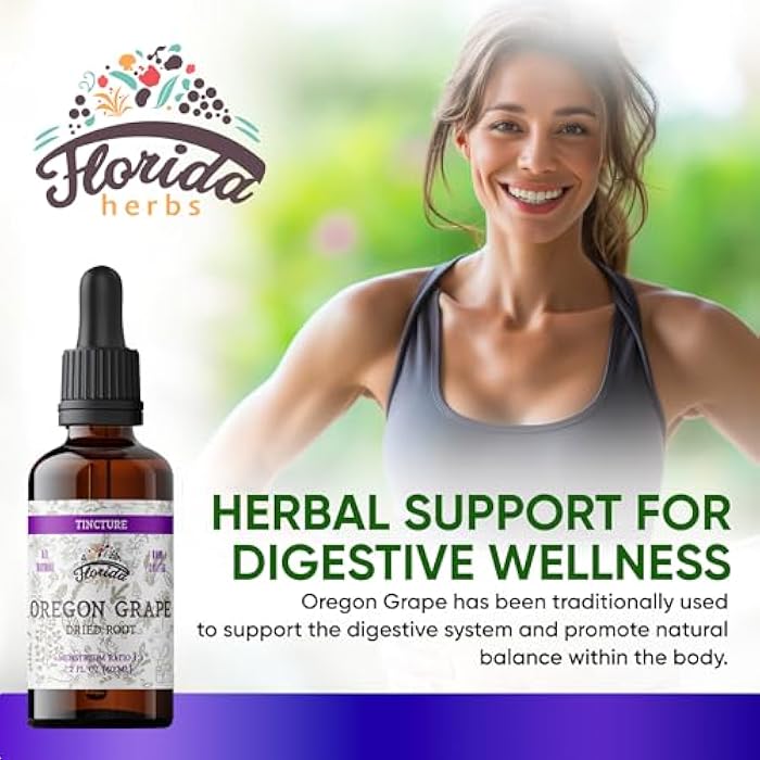 FLORIDA HERBS Oregon Grape Tincture, Organic Oregon Grape Extract (Mahonia aquifolium) - Non-GMO in Cold-Pressed Organic Vegetable Glycerin 2 oz - Image 2