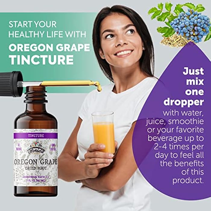FLORIDA HERBS Oregon Grape Tincture, Organic Oregon Grape Extract (Mahonia aquifolium) - Non-GMO in Cold-Pressed Organic Vegetable Glycerin 2 oz - Image 4