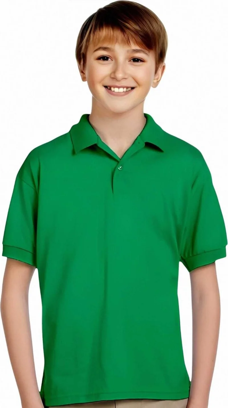 Tezzgelsin 3-Piece Boys Cotton Polo Collar T-Shirt Daily and School Uniform School T-Shirt