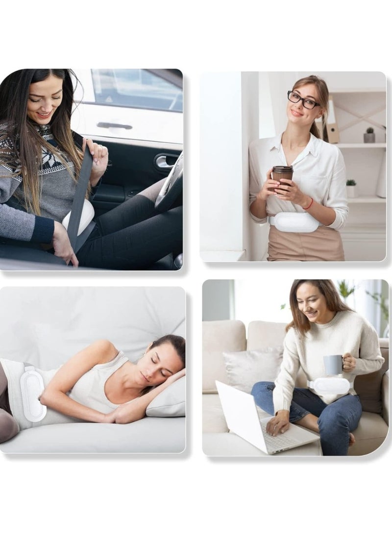 Bewarm Menstrual Heating Pad, Electric Cordless Heated Waist Belt,Fast Heating Pad with 3 Heat Levels and 3 Vibration Massage Modes, Menstrual/Period, Back or Belly Pain Relief for Women or Girl  - Image 3