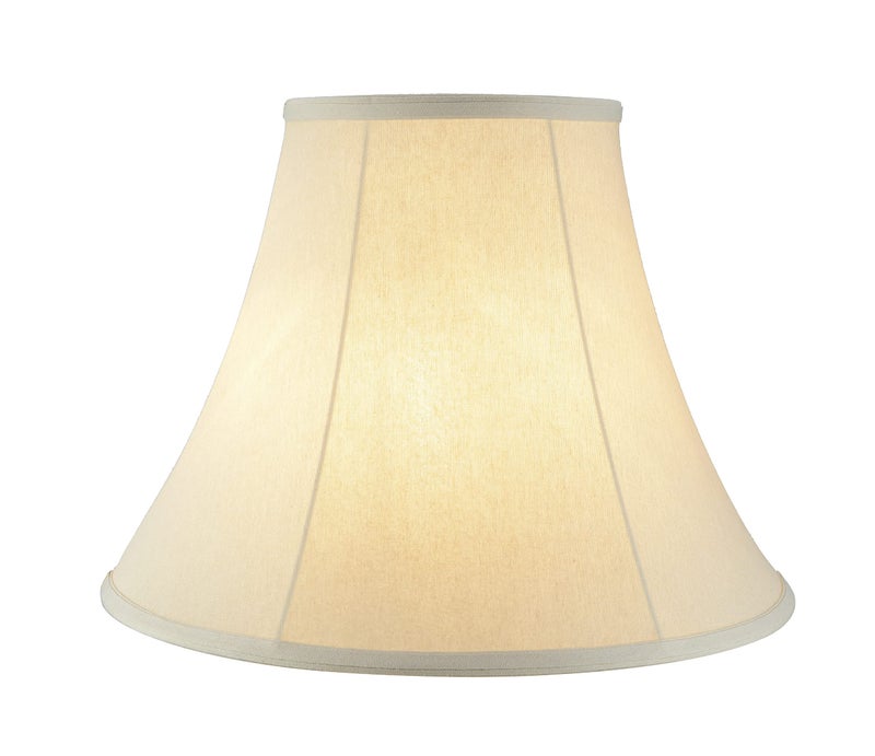 Aspen Creative 38004 Traditional Handsewn Bell Shaped Collapsible Spider Construction Lamp Shade in Cream, 8" Top x 17" Bottom x 13" Slant, Set of 1 - Image 2