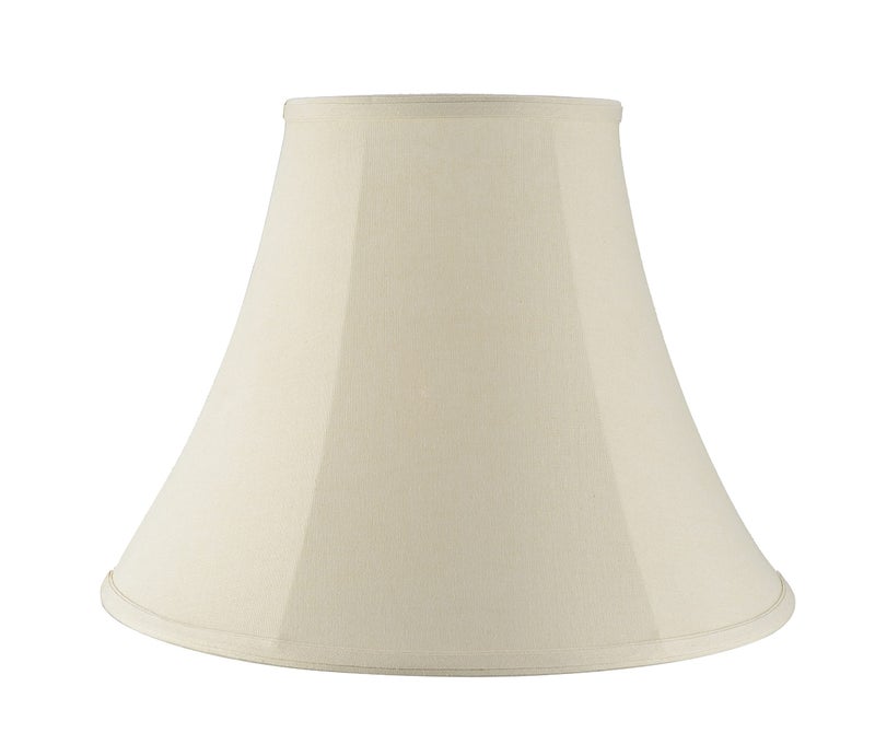 Aspen Creative 38004 Traditional Handsewn Bell Shaped Collapsible Spider Construction Lamp Shade in Cream, 8" Top x 17" Bottom x 13" Slant, Set of 1 - Image 3