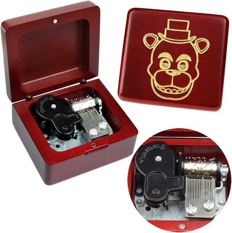 Sinzyo Music Box Vintage Wood Carved Mechanism Musical Boxs Gift for Birthday Valentine's Day Christmas Day(Toreador -Wine Red Box) - Image 1