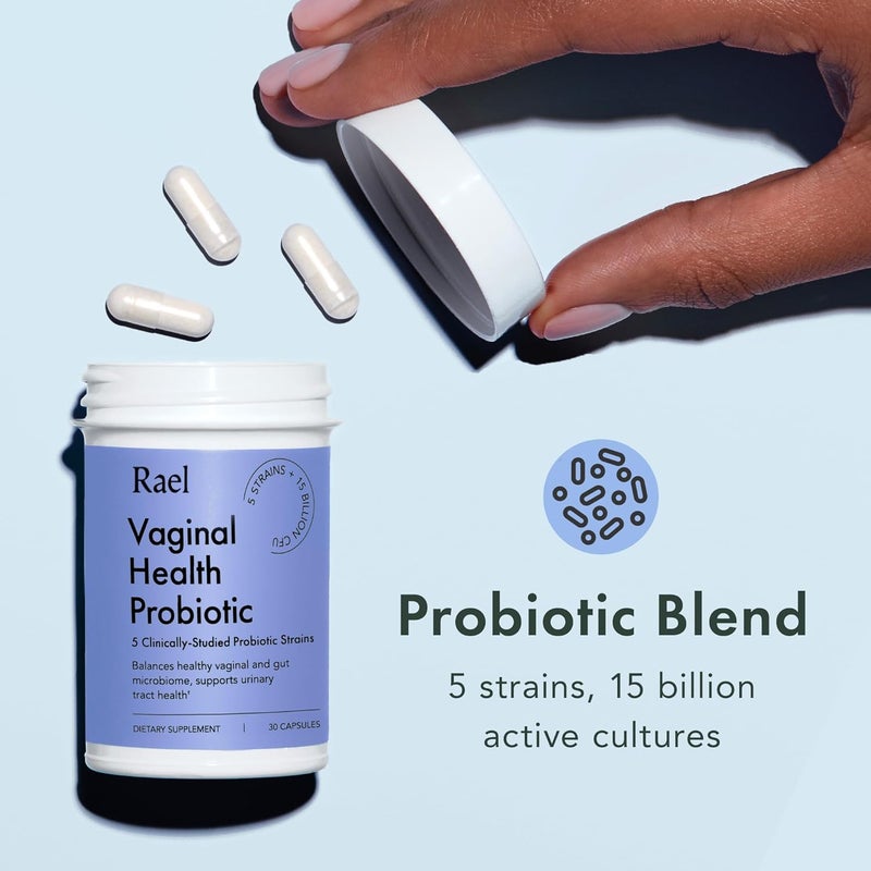 Rael Bundle  Probiotics Supplements for Women Digestive Enzymes Urinary Tract Health 30 Day Supply  Flushable Feminine Wipes pH Balance 10 Count Pack of 3 - Image 3