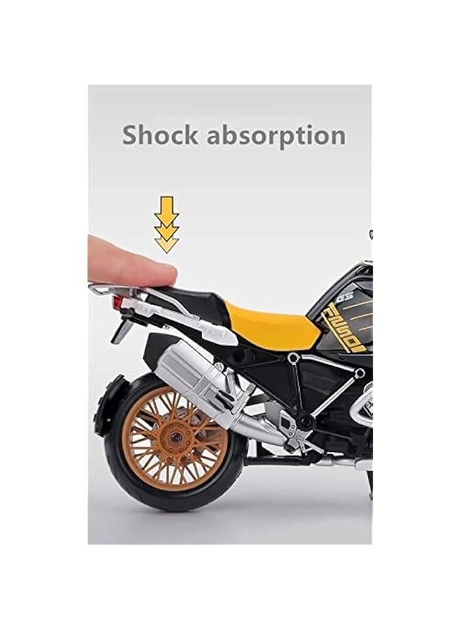 Model kit Motorcycle Toys Collection 1:12 for BMW R1250GS Alloy Racing Motorcycle Model Diecast Metal Toy Street Sports Motorcycle Model Collection Childrens Gift (Color : R1250 Gray with Box) - Image 4