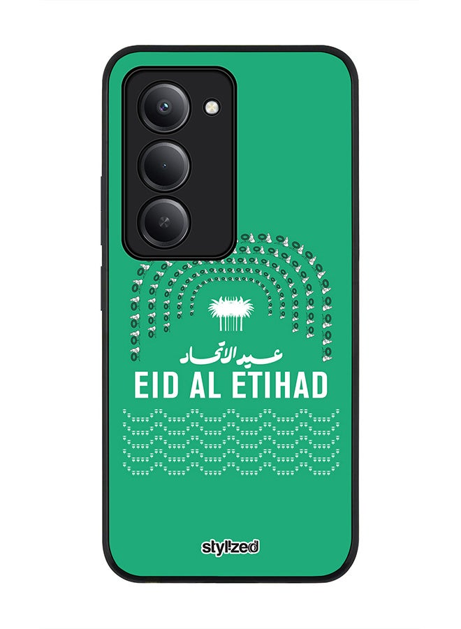 Stylizedd For Xiaomi Redmi 15 5G Case,Slim fit Camera Protection, Shockproof Thin Phone cover  - Eid Al Etihad 53 National Day Green - Image 1