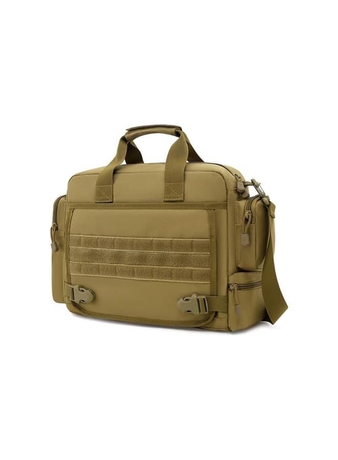 PROMASS Laptop Bag, Tactical Briefcase 13.6 inch Laptop Messenger Bag Military Style Shoulder Bag Handbag and Waterproof Portable for Travel/University/Business/College/Men/Women Laptop Backpack  - Image 1