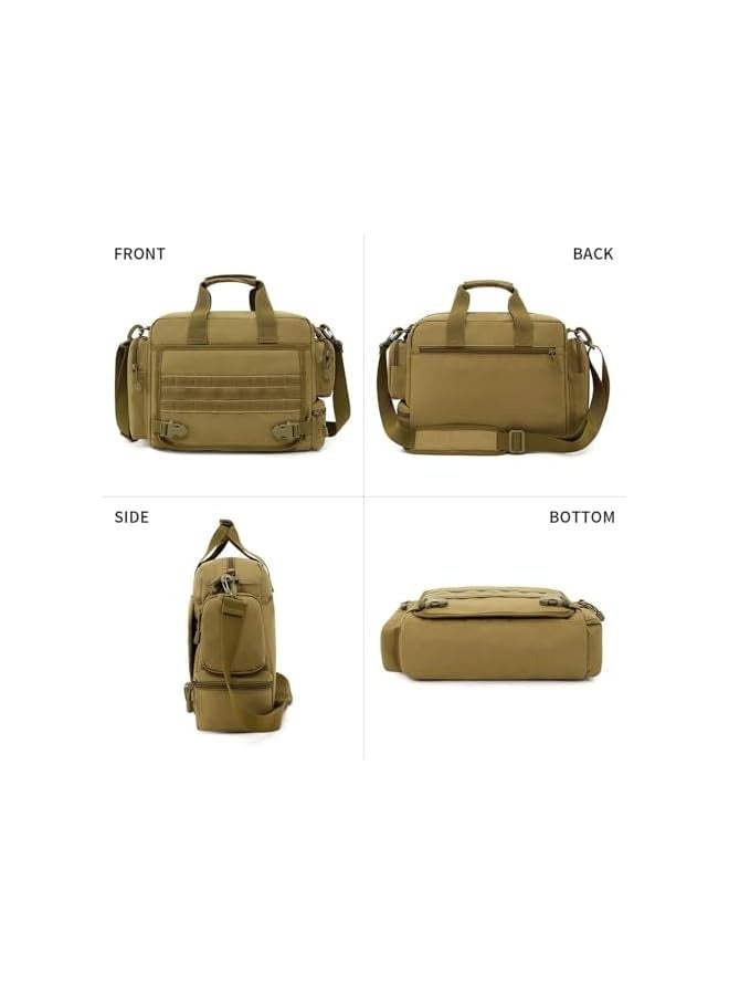 PROMASS Laptop Bag, Tactical Briefcase 13.6 inch Laptop Messenger Bag Military Style Shoulder Bag Handbag and Waterproof Portable for Travel/University/Business/College/Men/Women Laptop Backpack  - Image 3