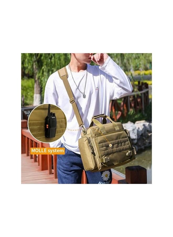 Laptop Bag, Tactical Briefcase 13.6 inch Laptop Messenger Bag Military Style Shoulder Bag Handbag and Waterproof Portable for Travel/University/Business/College/Men/Women Laptop Backpack - pzsku/Z05FA52DC32D8F49E927FZ/45/_/1723718841/696a8da2-4f88-4802-be7a-c39ddf57c3bb