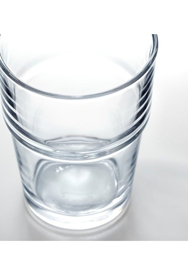 IKEA Glass Set of 6 - 170ml clear glasses, simple and stylish stackable design to save space, dishwasher safe, ideal for juices, water and cold drinks - Image 5