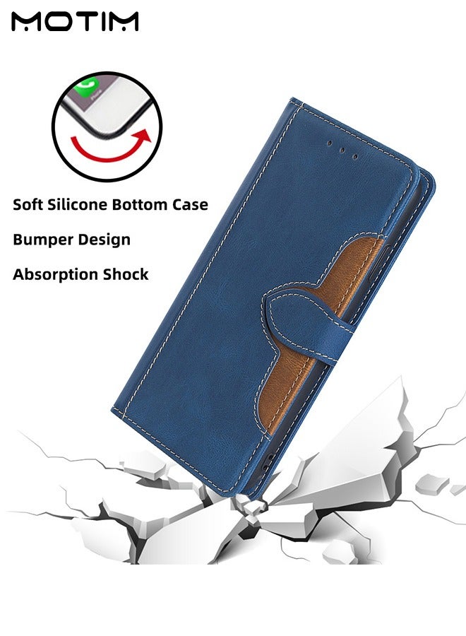 Motim Samsung Galaxy S23 Case, Leather Samsung Galaxy S23 Flip Case with Card Slots, Shockproof Protective Kickstand Galaxy S23 Slim Wallet Cover - Image 5