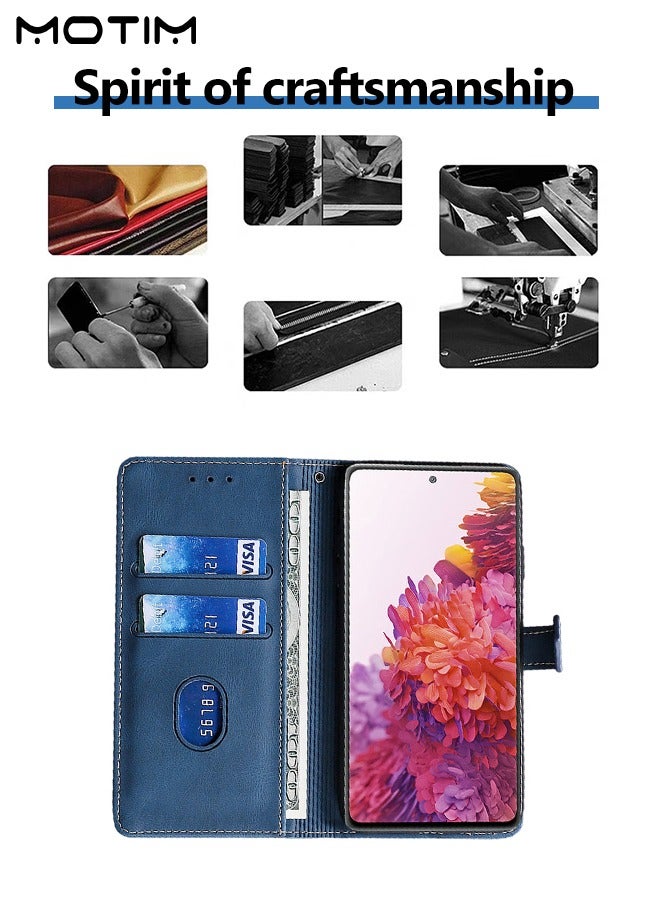 Motim Samsung Galaxy S23 Case, Leather Samsung Galaxy S23 Flip Case with Card Slots, Shockproof Protective Kickstand Galaxy S23 Slim Wallet Cover - Image 3