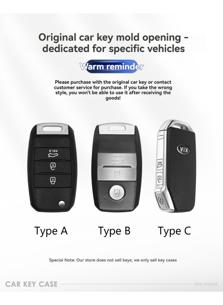 KIA High end boutique car key protection case suitable for Kia K3 Intelligent Run K5 K2 Proud Run Kx3 k4 kx5 kxcross Yi Run Huan Chi Kai Cool car key shell case - Image 3