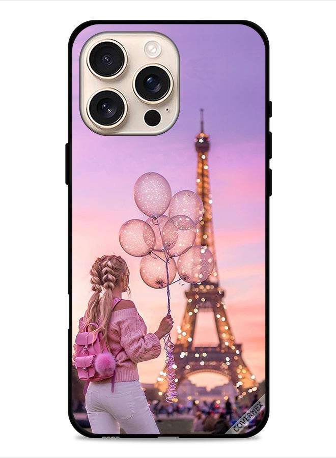 Covernex Apple iPhone 16 Pro Protective Case Cover Girl Holding Balloons - Image 1