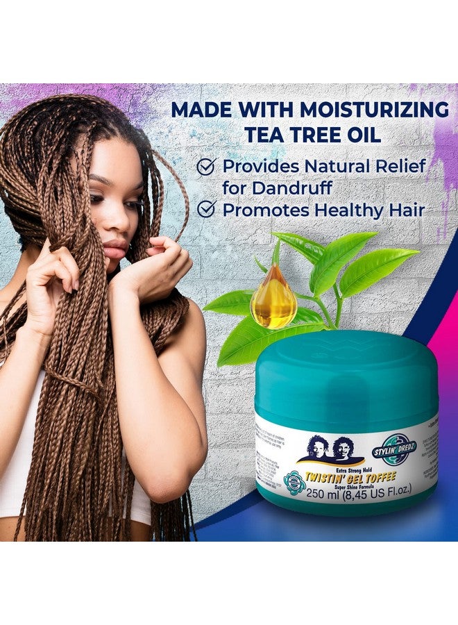 Stylin Dredz Extra Strong Hold Twisiting Gel Toffee Super Shine Formula Single - Image 4