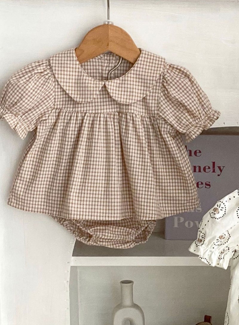 Bafanou Bafanou Baby 100% Cotton Clothing Sets Infant 2Pcs Casual Top 0-3Y Newborn Printed Floral Shirt  - Image 4