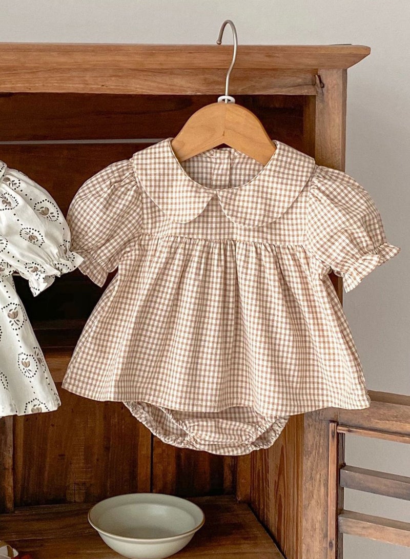 Bafanou Bafanou Baby 100% Cotton Clothing Sets Infant 2Pcs Casual Top 0-3Y Newborn Printed Floral Shirt  - Image 5