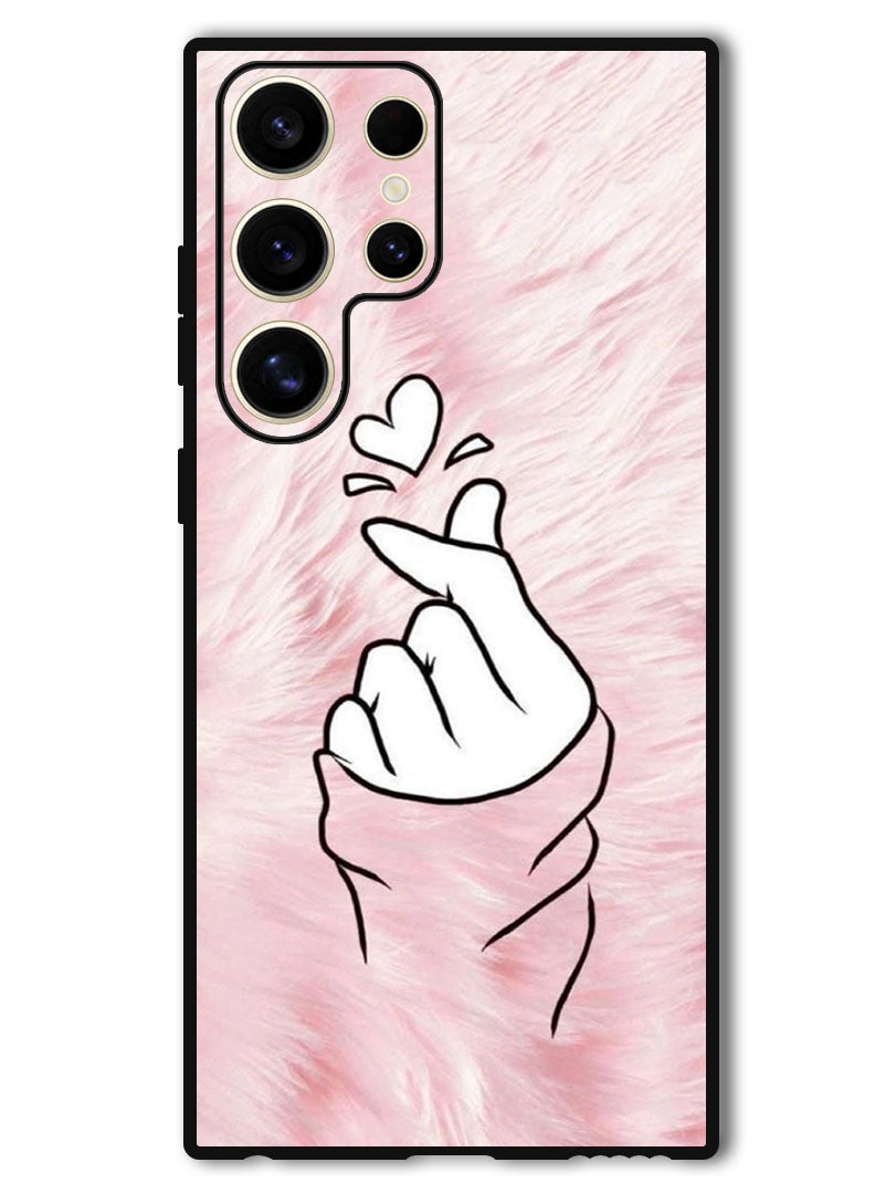 Theodor Protective Case Anti Scratch Shock Proof Bumper Cover For Samsung Galaxy S24 Ultra Snap Love Pink - Image 1