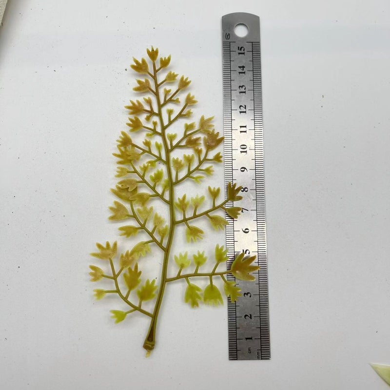 20 Pcs Random Mixed Color Artificial Fern Leaves For DIY Wreath Making Valentine S Day Gift Aquarium Party Home Bedroom Decoration - Image 4