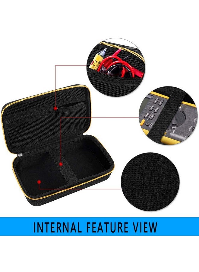 Comecase Comecase Hard Carrying Case for Fluke 87-V/ 87V Max/ 88V Digital Multimeter, Protective Travel Storage Bag - Black  - Image 3