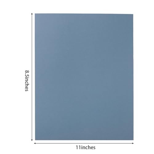 Topeen 24 Sheets 8 1/2 x 11 Thick Paper Cardstock Blank Cards 250GSM Colorful for DIY Crafts Cards Making, Invitations, Scrapbook Supplies (Dusty-Blue) - Image 2