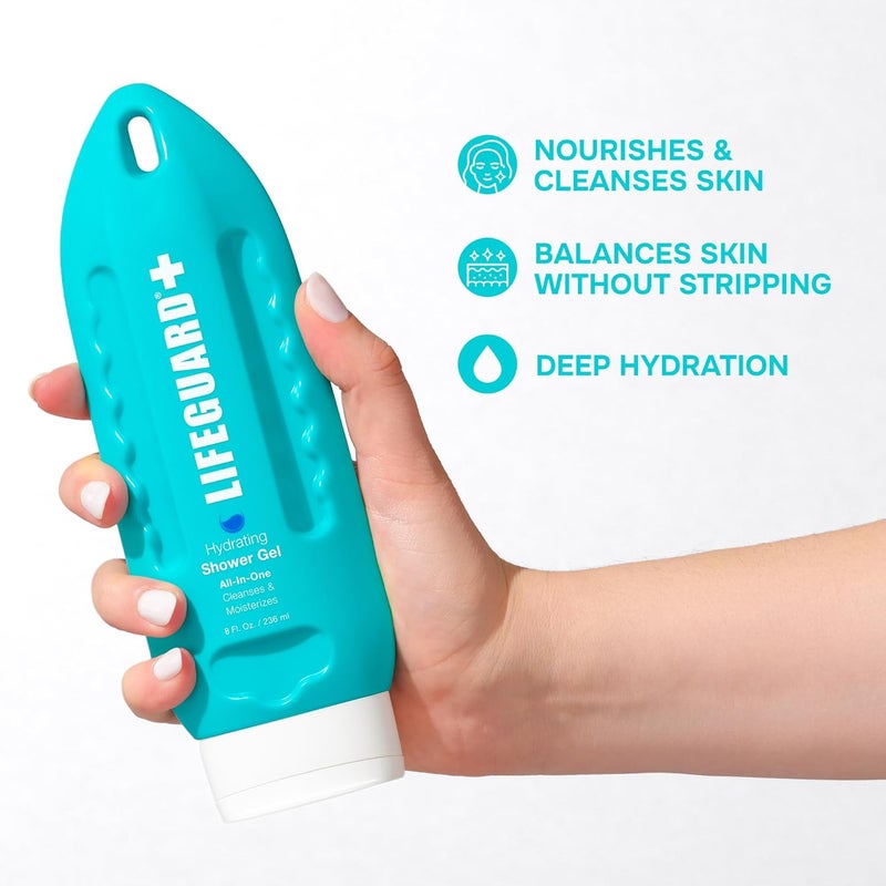 Lifeguard Daily AllInOne Shower Gel Fresh Fig Scent with Gentle Cleansing with Deep Hydrating and Nourishing for Women Men 8 fl oz - Image 2