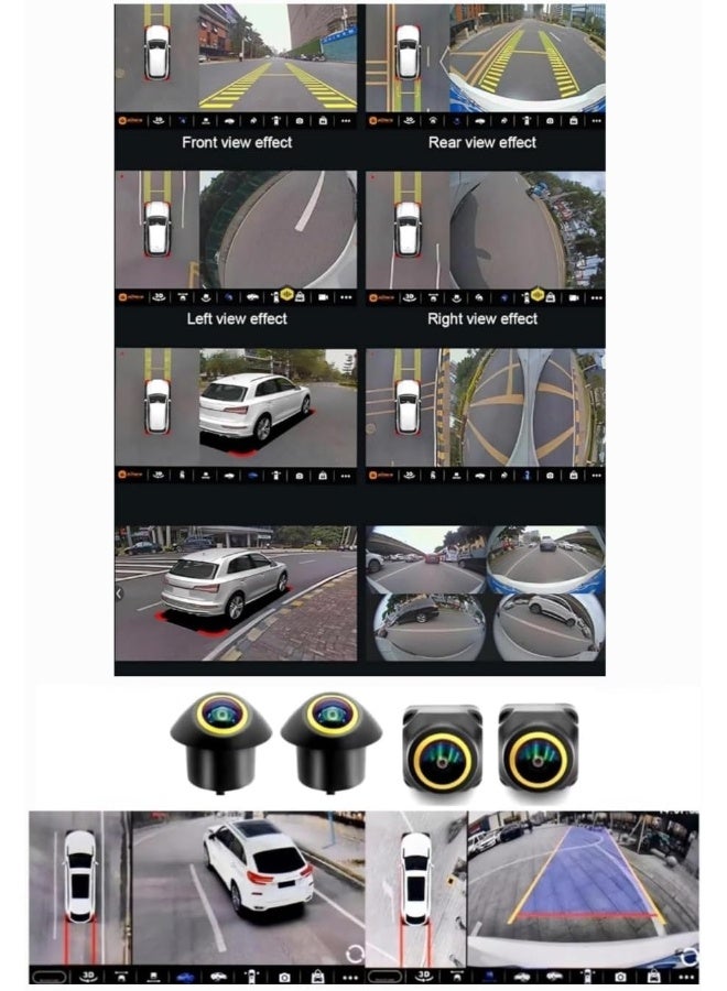 Vierex Fit Hyundai ACCENT Car Stereo Accent Android Screen 2017-2023 With Apple Carplay Android Auto Wireless WiFi DSP FM&AM BT AHD Camera Included Fast Interface (4+32GB 360D Cameras) - Image 4